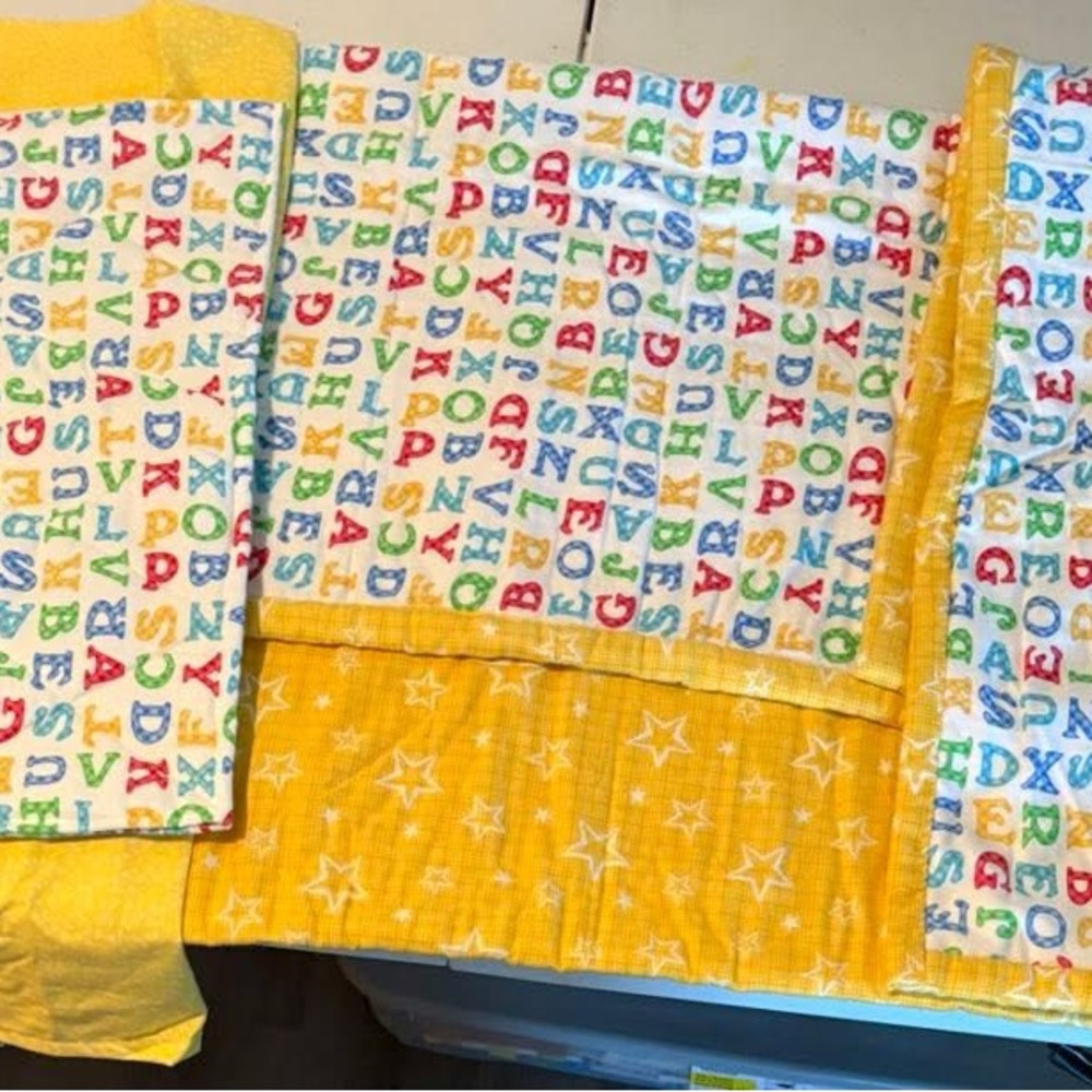 Colorful Alphabet Baby Blanket Set